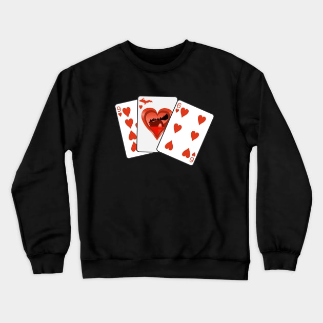 906 Hearts Lovers Leap Crewneck Sweatshirt by Bruce Brotherton